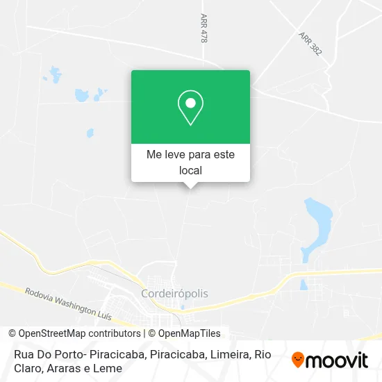 Rua Do Porto- Piracicaba mapa