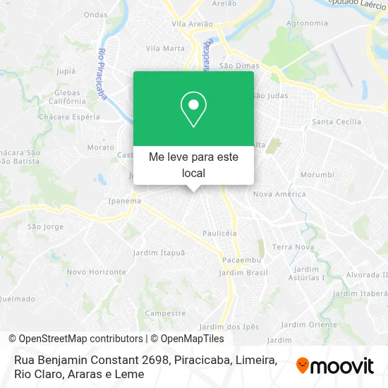 Rua Benjamin Constant 2698 mapa