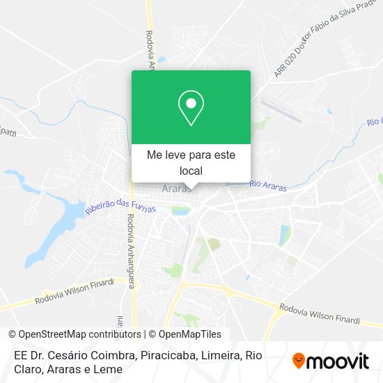 EE Dr. Cesário Coimbra mapa