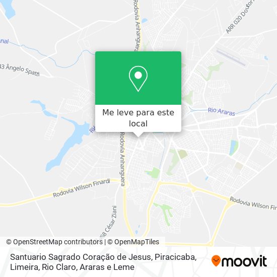 Santuario Sagrado Coração de Jesus mapa