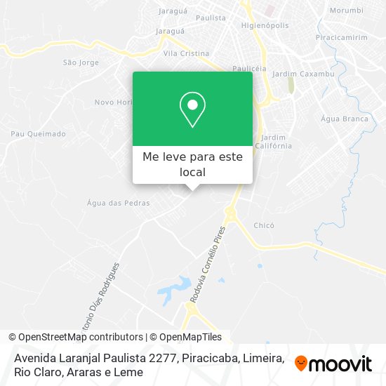 Avenida Laranjal Paulista 2277 mapa