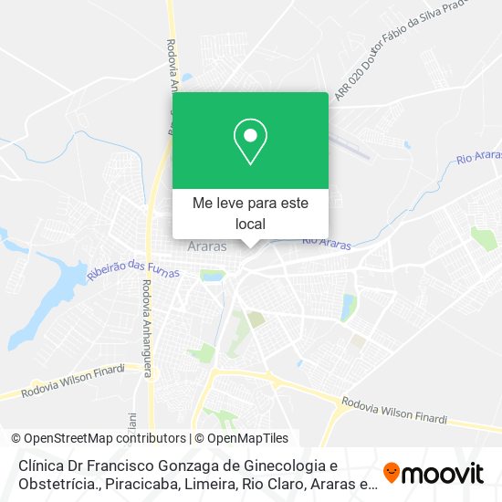Clínica Dr Francisco Gonzaga de Ginecologia e Obstetrícia. mapa