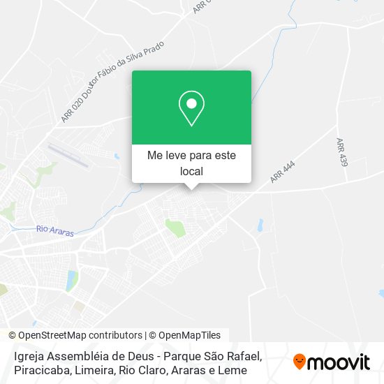 Igreja Assembléia de Deus - Parque São Rafael mapa