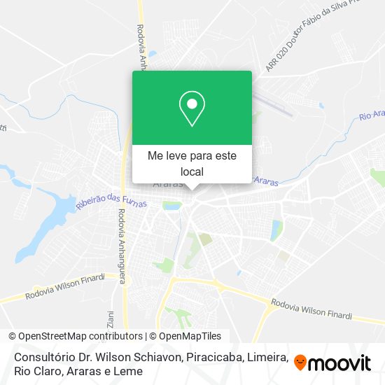 Consultório Dr. Wilson Schiavon mapa