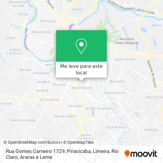 Rua Gomes Carneiro 1729 mapa