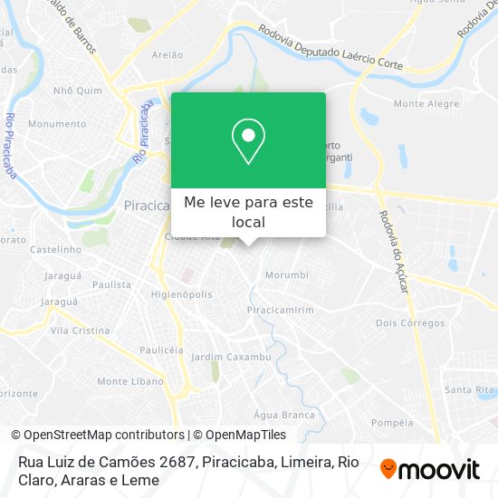 Rua Luiz de Camões 2687 mapa
