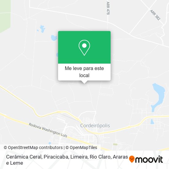 Cerâmica Ceral mapa