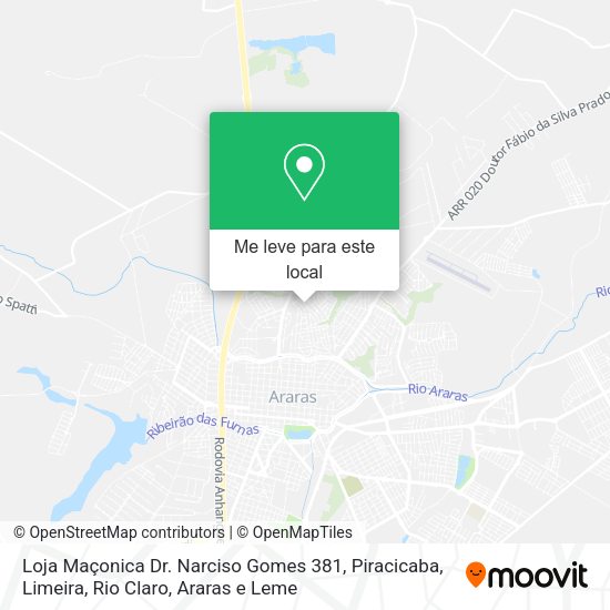 Loja Maçonica Dr. Narciso Gomes 381 mapa