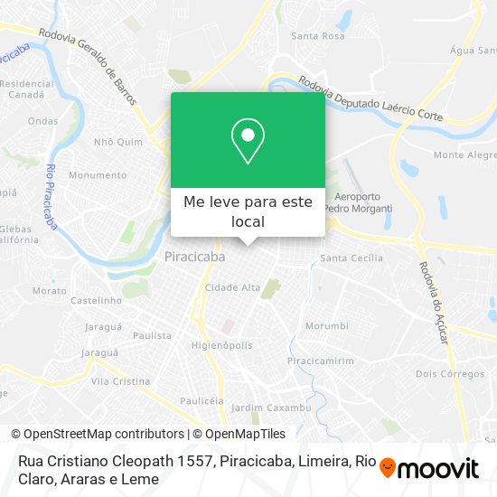 Rua Cristiano Cleopath 1557 mapa