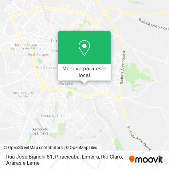 Rua José Bianchi 81 mapa