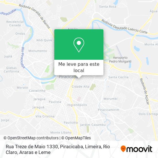 Rua Treze de Maio 1330 mapa