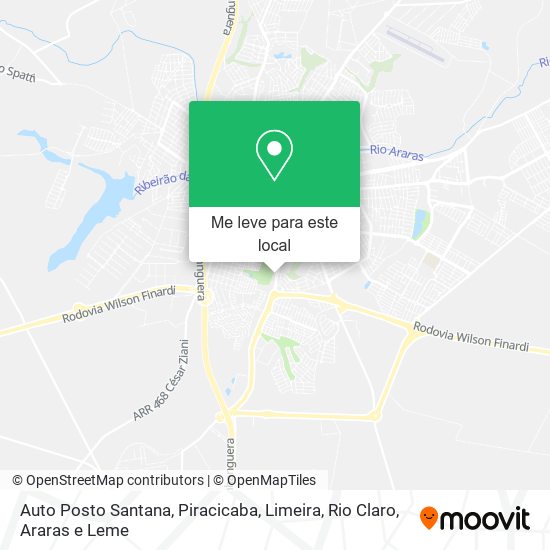 Auto Posto Santana mapa