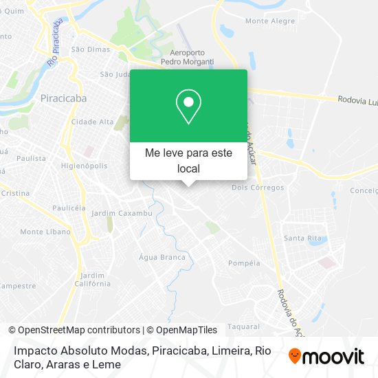 Impacto Absoluto Modas mapa