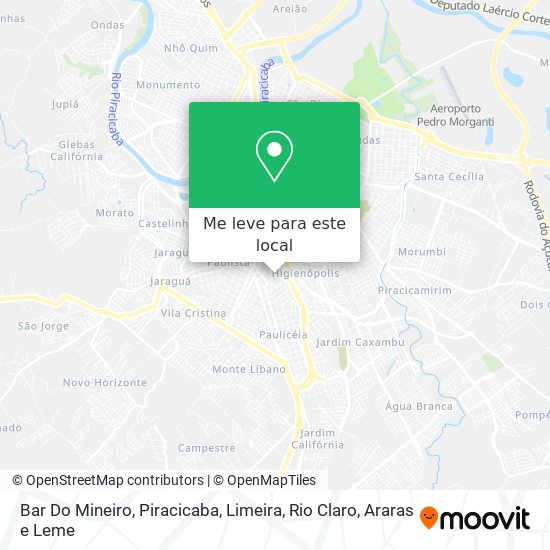 Bar Do Mineiro mapa