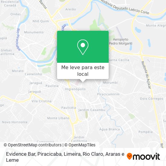 Evidence Bar mapa