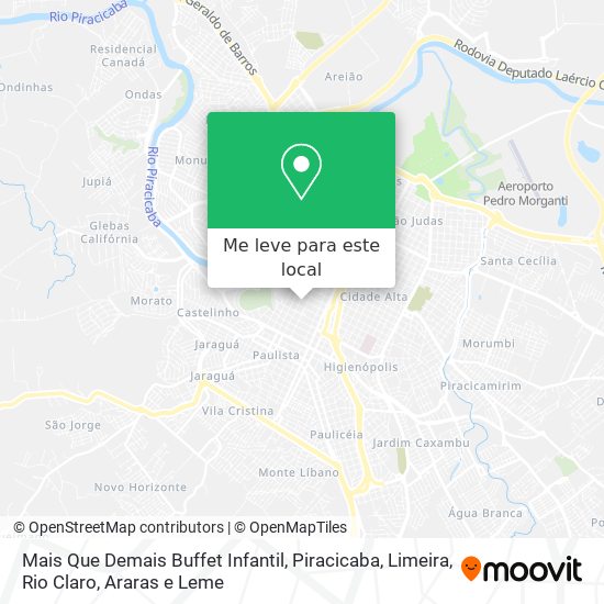 Mais Que Demais Buffet Infantil mapa