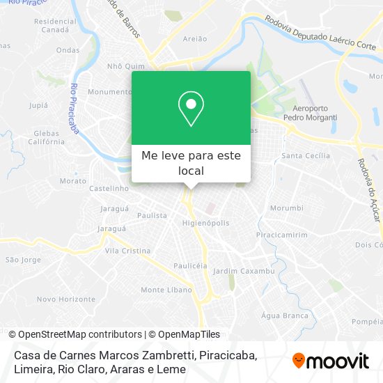Casa de Carnes Marcos Zambretti mapa