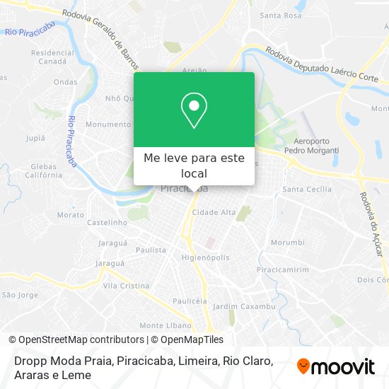 Dropp Moda Praia mapa