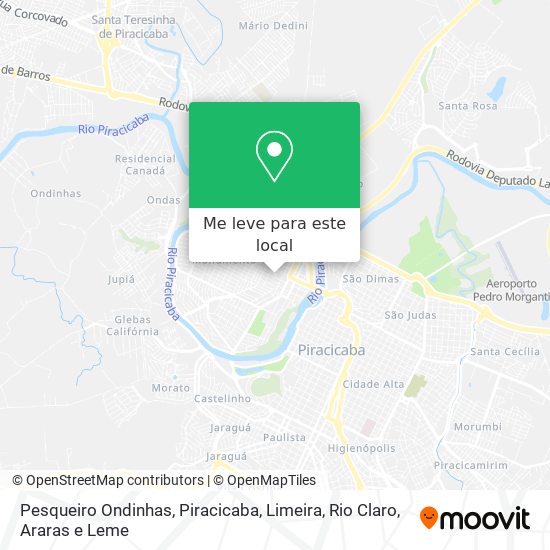 Pesqueiro Ondinhas mapa
