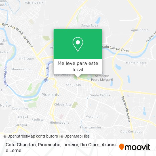 Cafe Chandon mapa