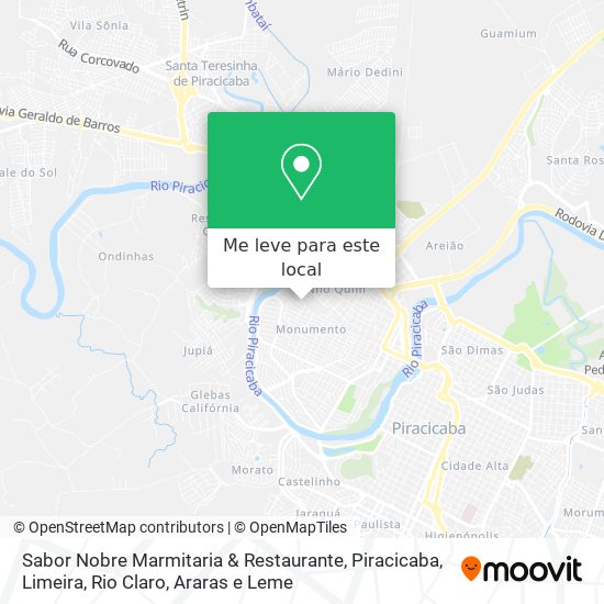 Sabor Nobre Marmitaria & Restaurante mapa