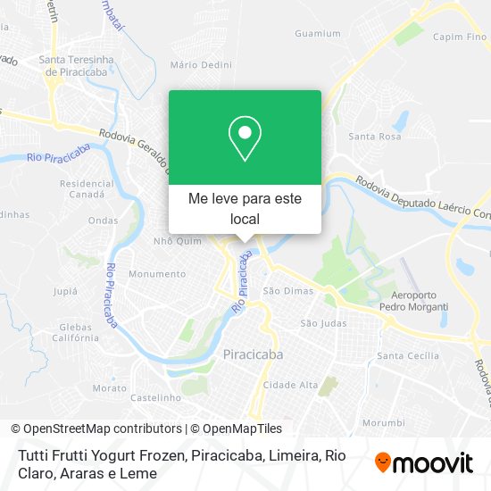 Tutti Frutti Yogurt Frozen mapa