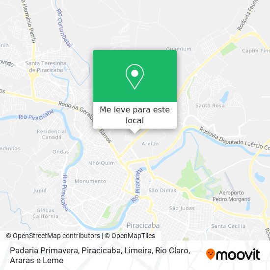 Padaria Primavera mapa