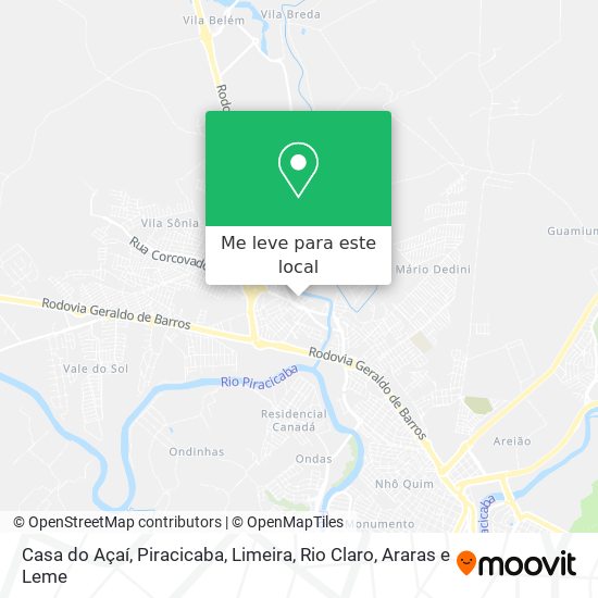 Casa do Açaí mapa