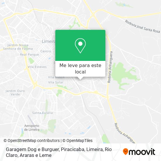 Garagem Dog e Burguer mapa
