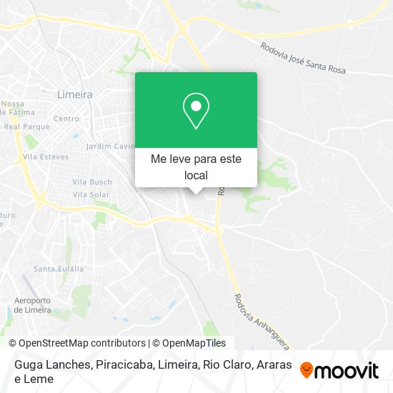 Guga Lanches mapa
