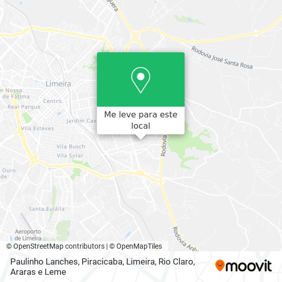 Paulinho Lanches mapa