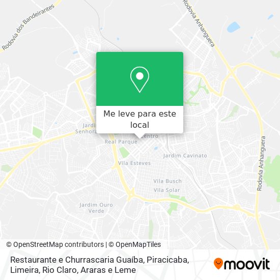 Restaurante e Churrascaria Guaíba mapa