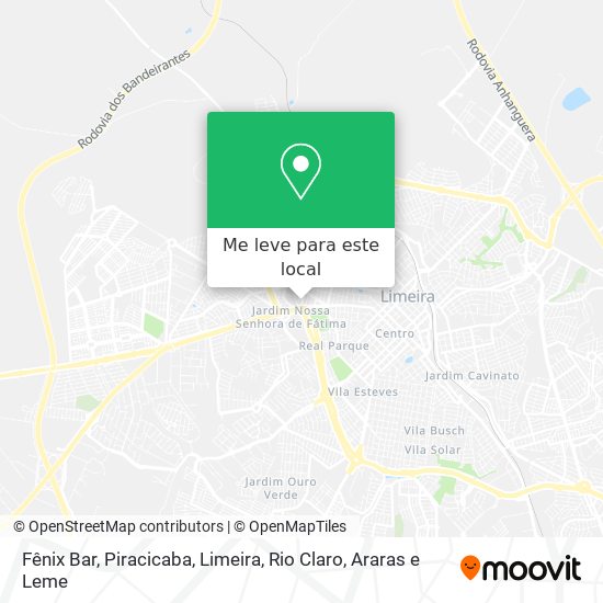 Fênix Bar mapa