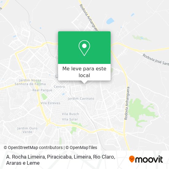 A. Rocha Limeira mapa