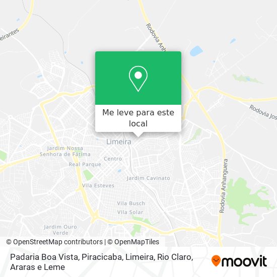 Padaria Boa Vista mapa