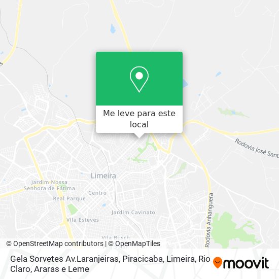 Gela Sorvetes Av.Laranjeiras mapa