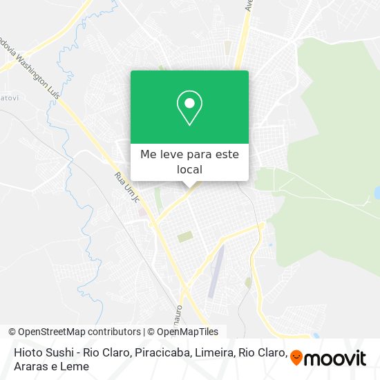 Hioto Sushi - Rio Claro mapa