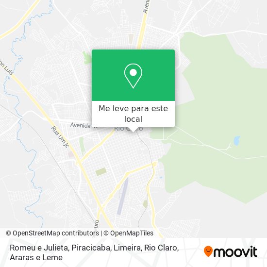 Romeu e Julieta mapa