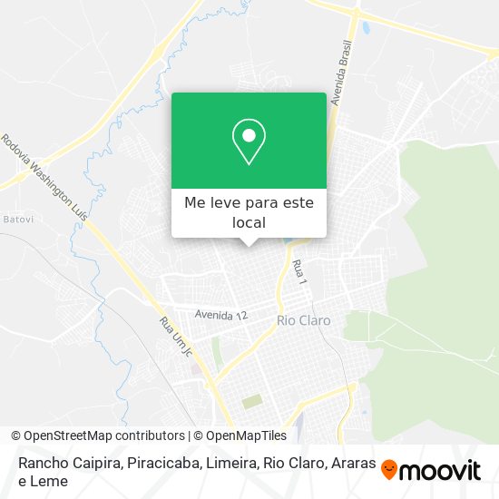 Rancho Caipira mapa