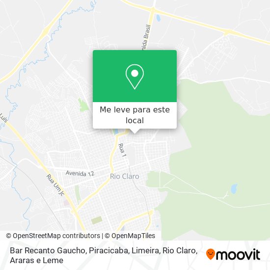 Bar Recanto Gaucho mapa