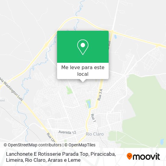 Lanchonete E Rotisserie Parada Top mapa