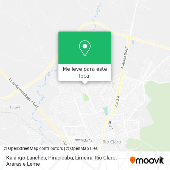 Kalango Lanches mapa