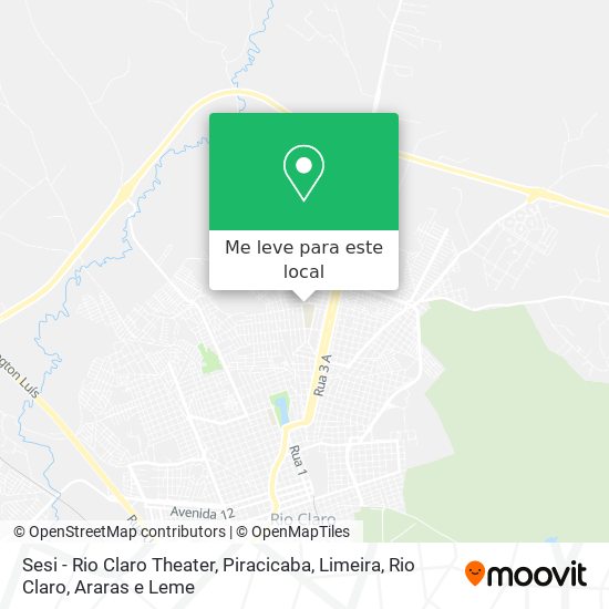 Sesi - Rio Claro Theater mapa