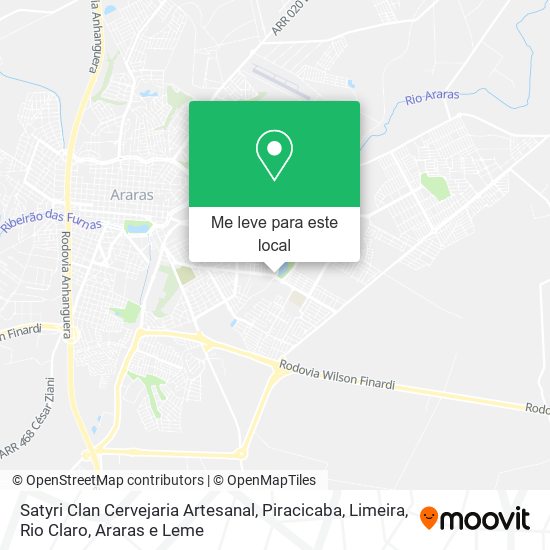Satyri Clan Cervejaria Artesanal mapa
