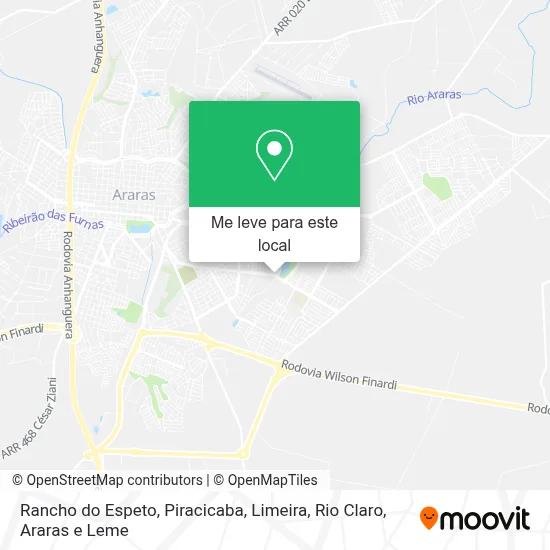 Rancho do Espeto mapa