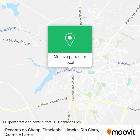 Recanto do Chopp mapa