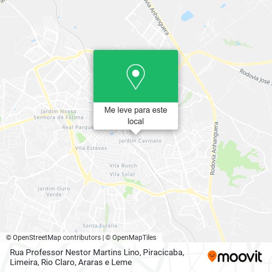 Rua Professor Nestor Martins Lino mapa