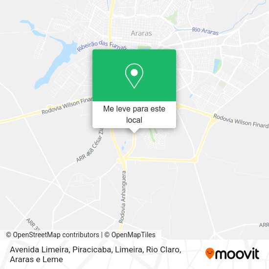Avenida Limeira mapa