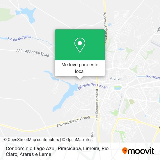 Condomínio Lago Azul mapa