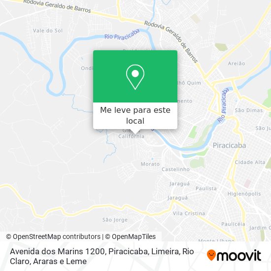 Avenida dos Marins 1200 mapa